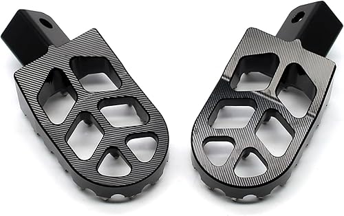 Miniatura 42 de MZS Estriberas de motocross anchas negras compatibles con KX250 KX450 KX250F KX450F KX250X KX450X CR125 CR250 CR250 CRF150R CRF250R CRF250 RALLY