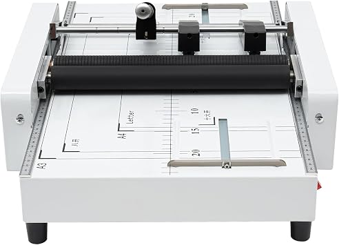 Booklet Maker A3 Paper Folding Binding Machine, Paper Folding Machine, Paper Folder Stapler Machine, 2 in 1 Multifunctional Automatic Book Maker Stapling Machine, Max 11.7"16.5"