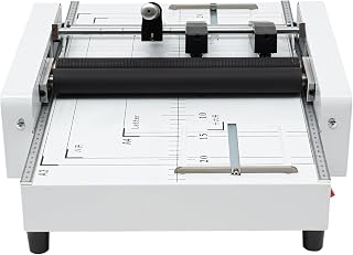 A3 Paper Folding Machine, 2-in-1 Letter Folding Machine 60W 11V Booklet Maker Format Range 5.83 X 8.27 In-11.69 X 16.54 in About 200-300books/H for Family, School
