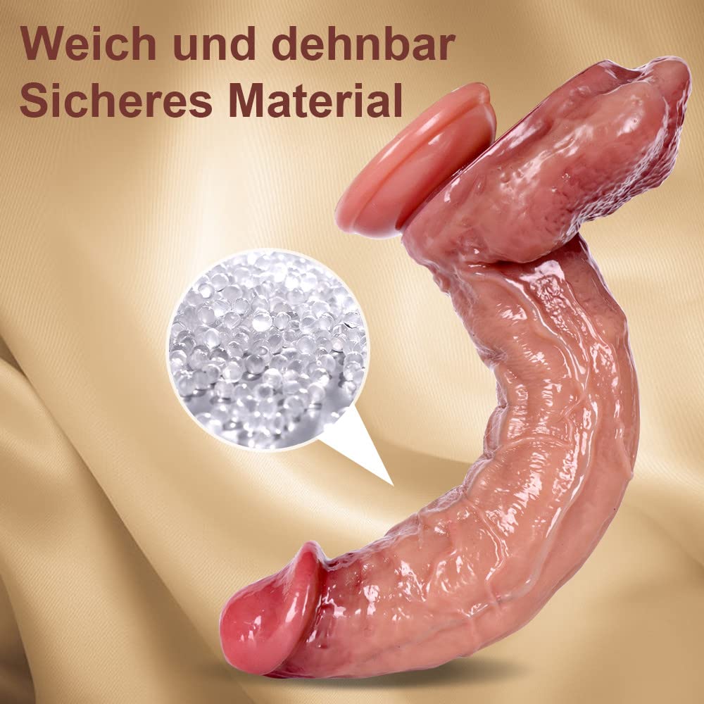 Consolador gigante realista 29.5cm, Juguetes sexuales gruesos con ventosa para mujeres, de silicona líquida doble densidad XXL para hombres G Spot Anus Plug Wide Adult