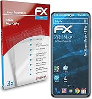 Vista 3 de Película protectora de pantalla compatible con Xiaomi Poco X3 Pro Protector de pantalla, película protectora FX ultra clara (3X)