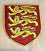 England Royal Coat Arms Patch British Lion Shield Embroidered Iron-On