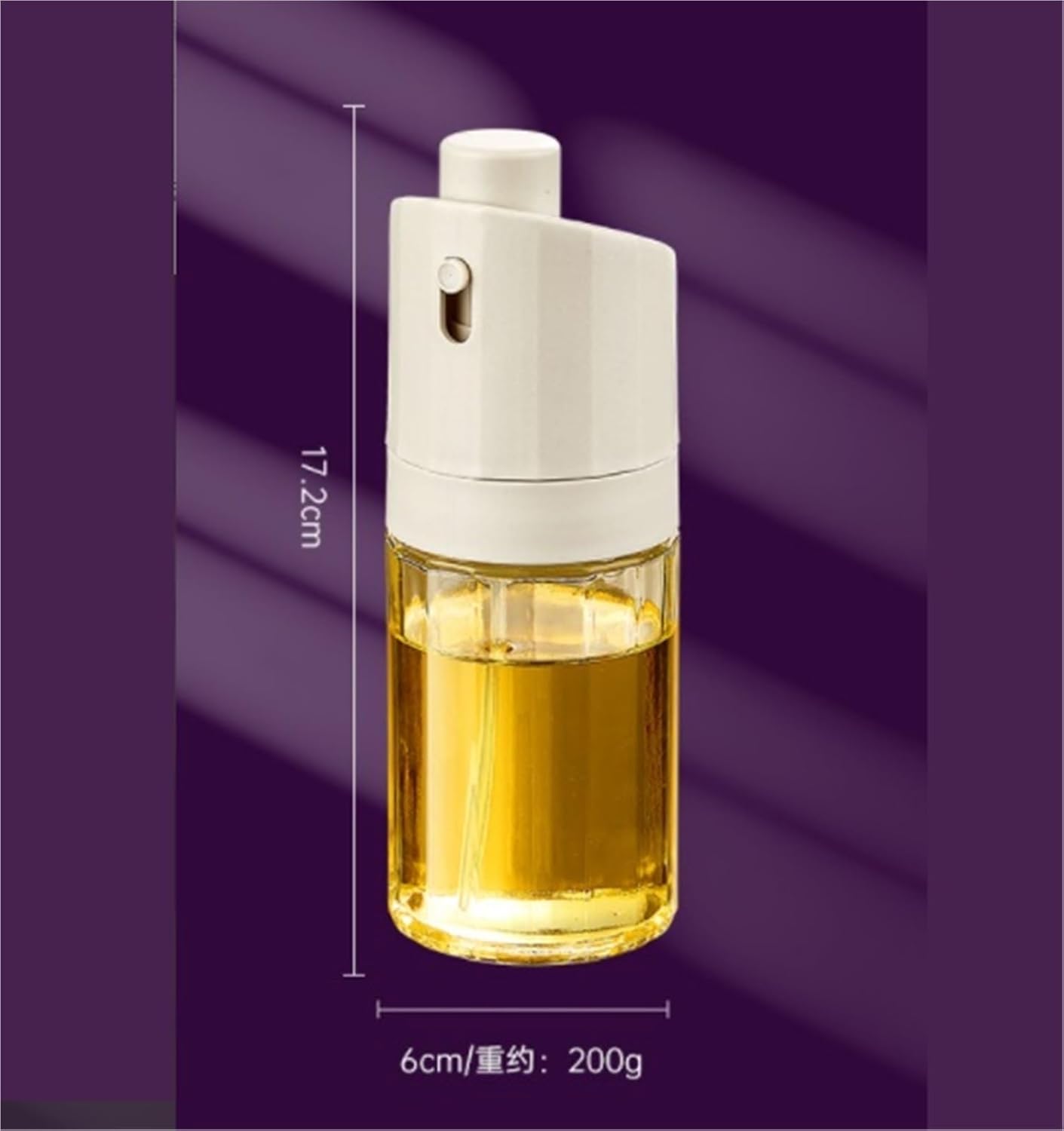 Olive Oil Dispenser Cooking Oil Sprayer Push Spray Bottle Suitable For Barbecue Salad Baking Kitchen Cooking