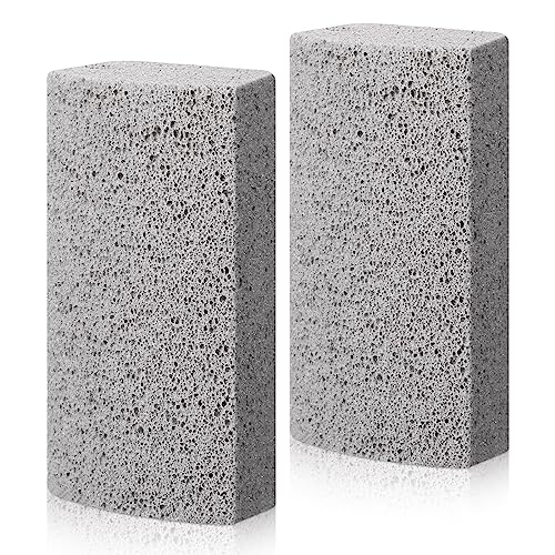 Loopeer 2 Pcs Pet Hair Remover Pumice Stone for Dog Cat Hair Removal Cleaning Pet Fur Stone 6 Inch Dog Fur Cleaning Tool for Car Interior Bedding Carpet Couch Furniture(3.74 x 2 x 1.6 in)