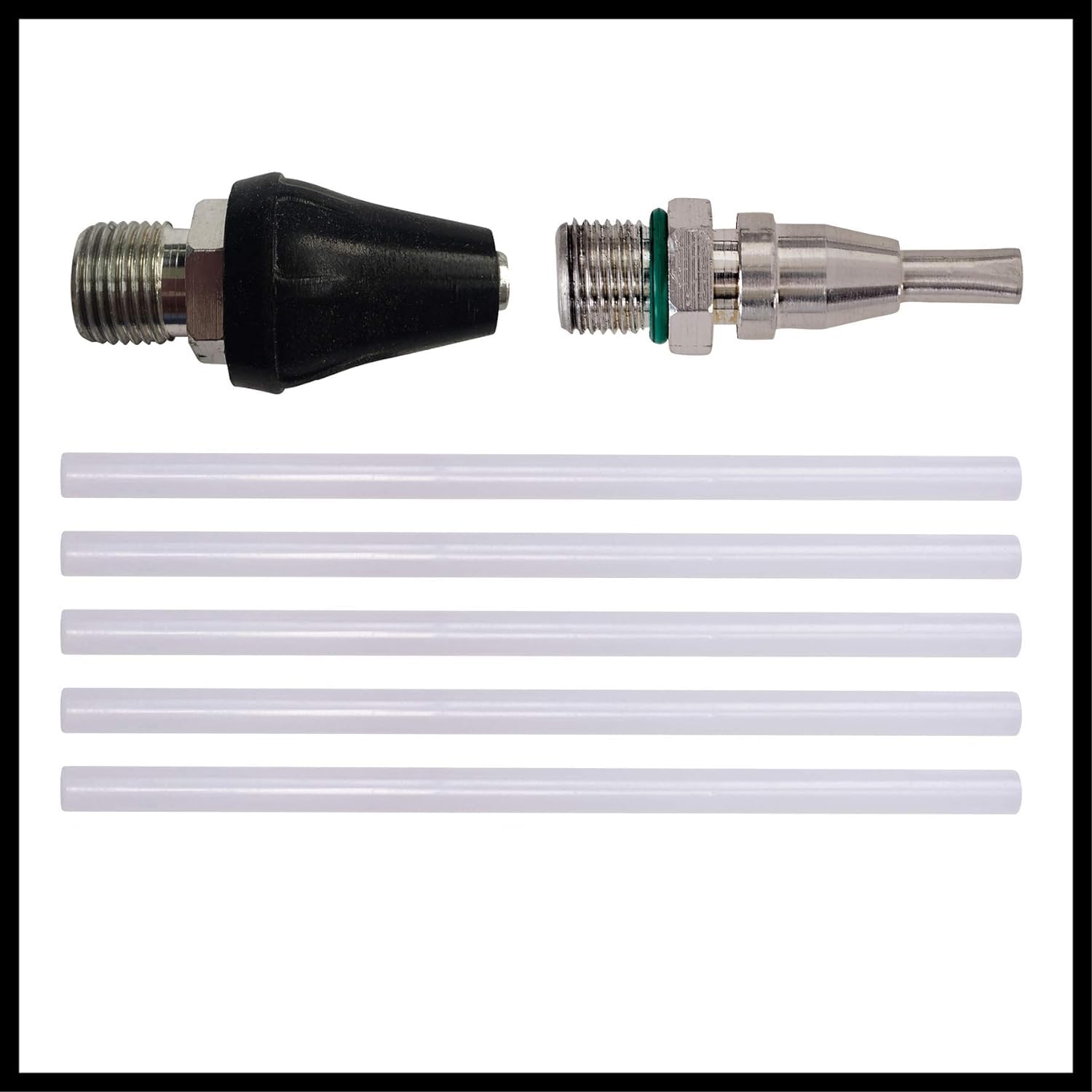 Einhell Pistolet à colle sans fil TE-CG 18 Li - Solo Power X-Change (18V, Prêt à l’emploi en 120 secondes, avec 5 bâtons de colle 12mm + embout plat) Livré sans Batterie ni Chargeur