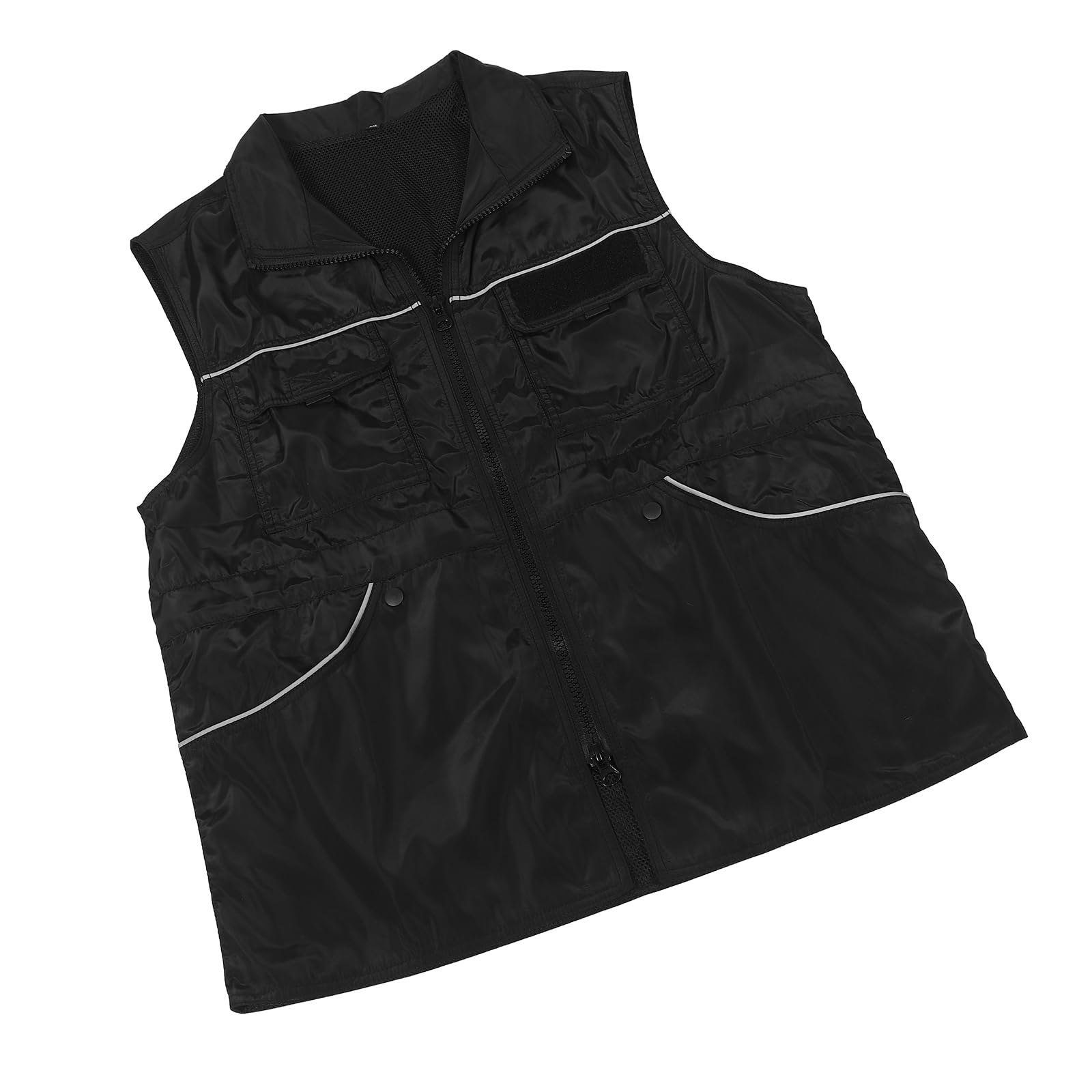 iplusmile Chaleco de Entrenamiento para Perros 2XL Negro Resistente a Arañazos Bolsillos Grandes y Tiras Reflectantes, Ropa Funcional para Adiestradores, Ligero y Transpirable para Uso