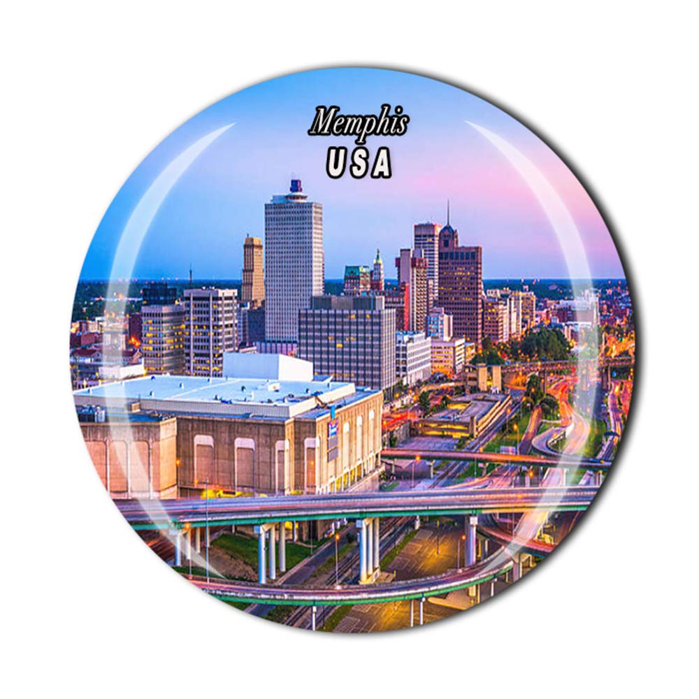 Muyu Magnet Memphis Usa Fridge Magnet Souvenir Gift Refrigerator Magnetic Sticker Collection
