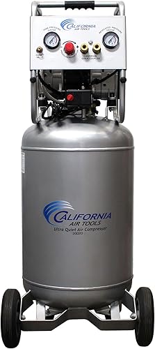Miniatura 11 de California Air Tools 20020 2.0 HP Compresor de aire ultra silencioso y sin aceite con ruedas, capacidad de tanque de 20 galones, nivel de ruido de