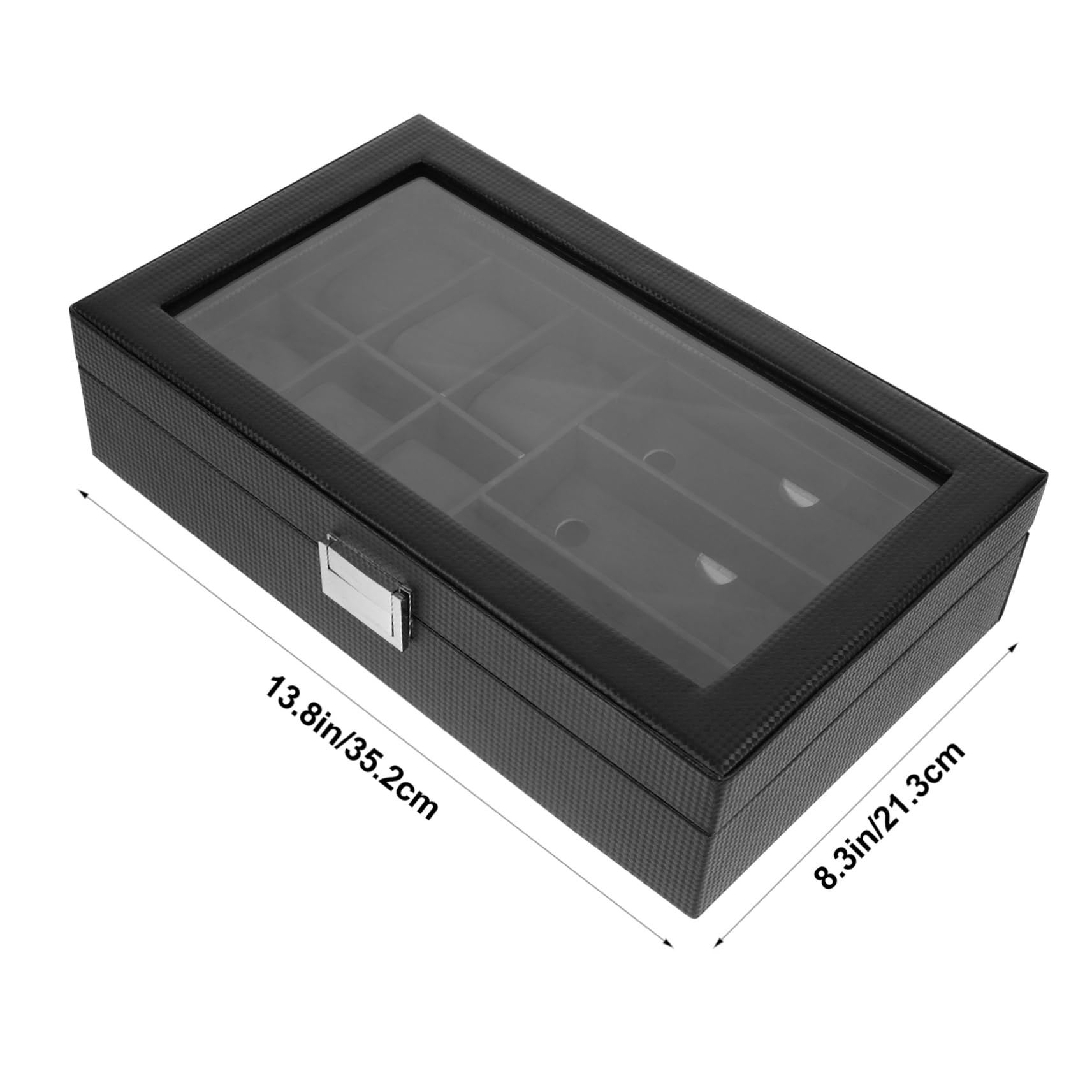 Caja Para Gafas y Relojes Estuche Resistente Soporte De Gafas Joyería Almacenamiento Viaje Hogar Clásico Fácil De Usar