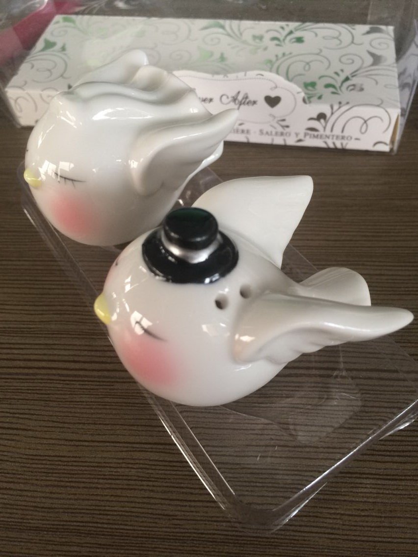 Salero Y Pimentero Cerámica Blanca. - Comprar Otras Porcelanas Y, image size:852x1136