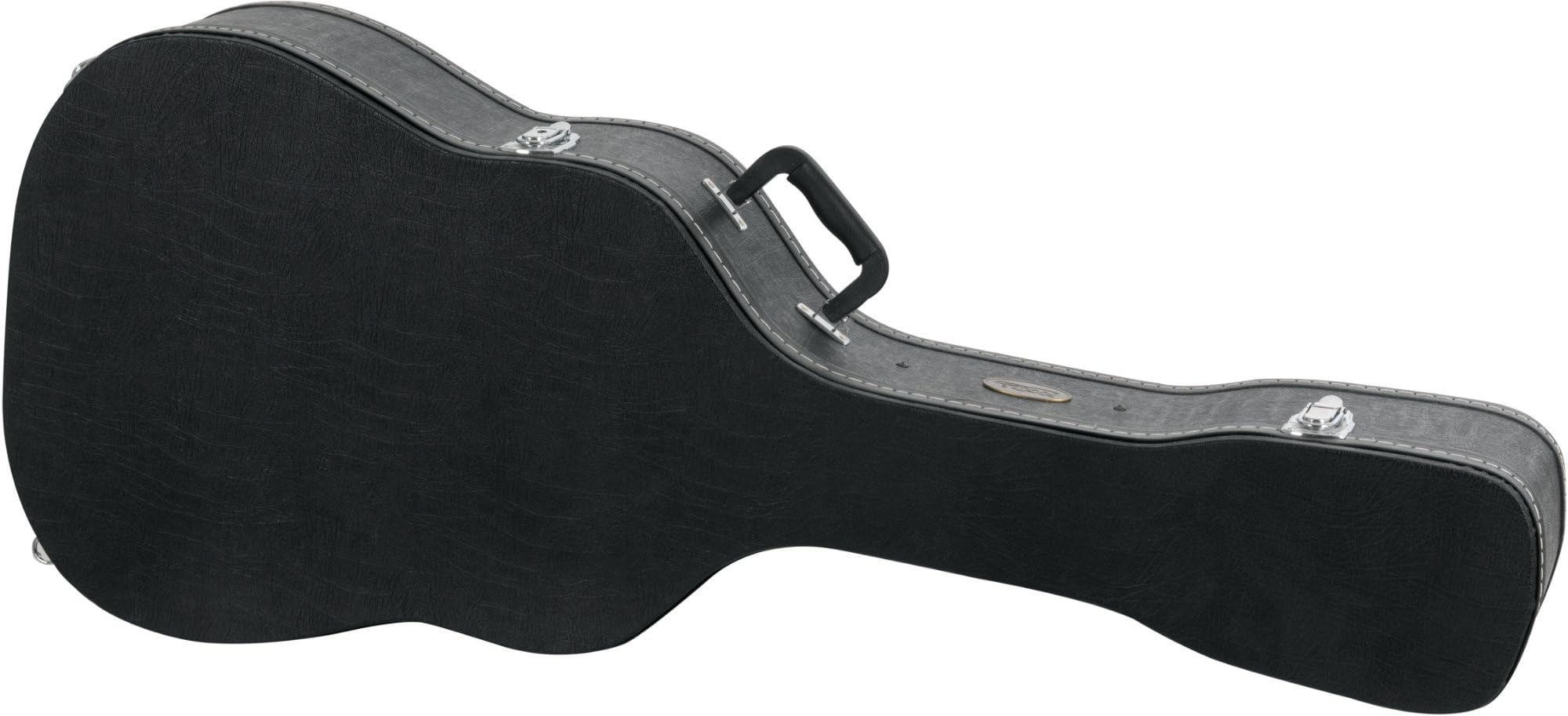 ROCKTILE Custodia 4/4 per Chitarra Western 12 Corde (gigbag imbottito, tasca interna integrata, chiudibile a chiave) Nero