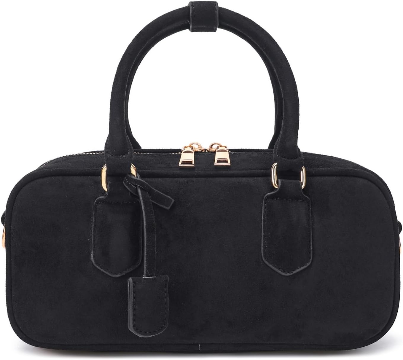 JOLLQUE Suede Crossbody Bag for Women,Spring Summer Luxury Handbags Purse,Fashion Small Designer Shoulder Bag