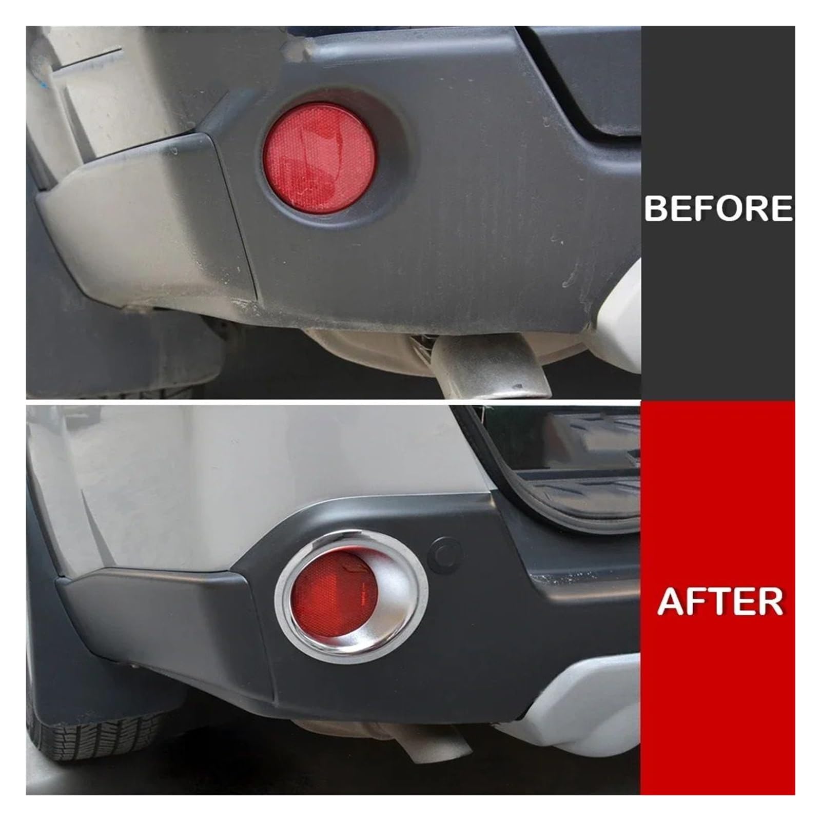 Car Front Rear Fog Light Lamp Cover Trim, Fit For Nissan, X-Trail 2007-2011 Chrome Foglight Trims Accessories Not T31 Osłona tylnego światła