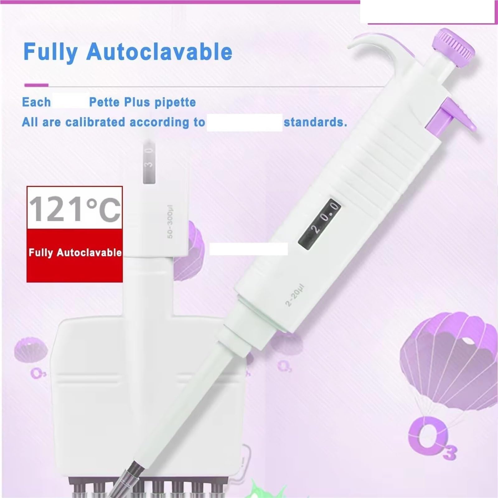 Pipetten Pipette, Vollständig Autoklavierbar, Manuell Einstellbares Einkanal-Labor,Labor(1-10ml)