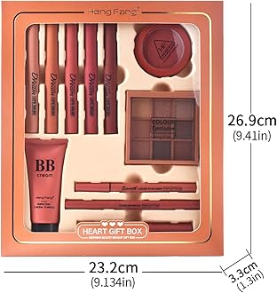 LAMUSELAND All in One Makeup Kit, 11-Piece Women Complete Makeup Kit, a Must-Have Gift Set for Beginners or Professional Makeup Sets Beginners. (9091E-A)