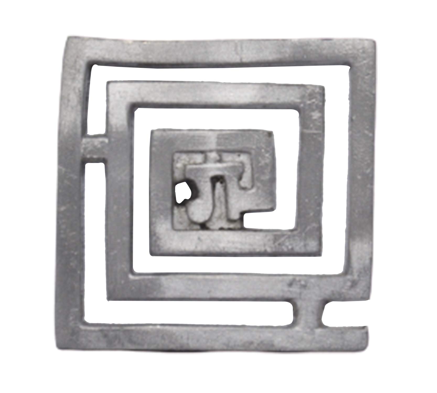 Saubhagya Global Lead Set of 1 Small Size Square Gan Helix Vastu Remedies for North-West Dosh Nivaran Missing Corner for Home & Office, Height-6.5cm