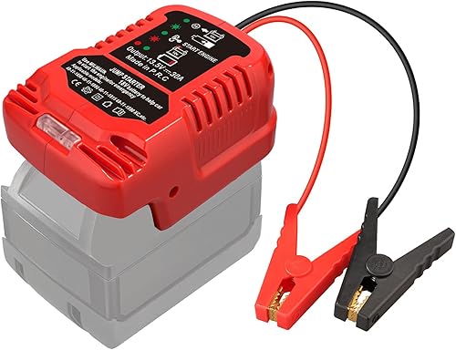 Adaptador de arranque de puente para baterías Milwaukee 18V M18 12V Kit de cables de puente portátiles, adaptador de cable de refuerzo automotriz
