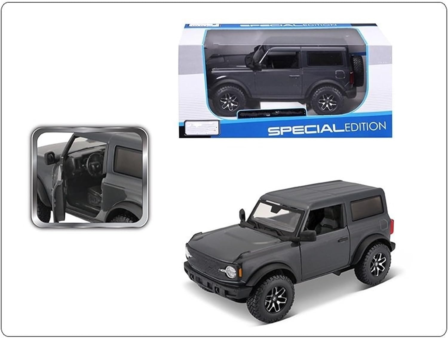 1:24 2021 Bronco Blue Alloy Buggy Model(124 2021 Orange)