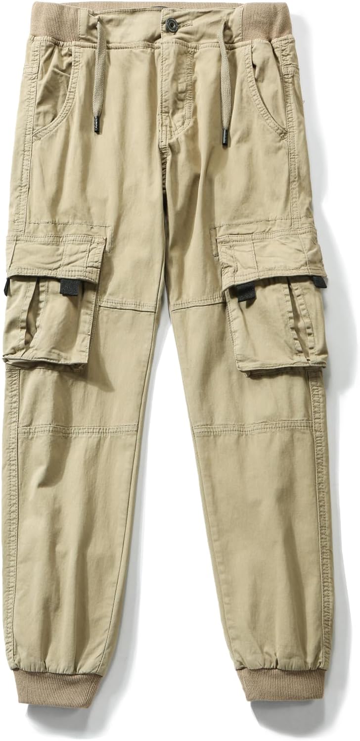 Kids Cargo Pants with Pockets Boys Casual Trousers Jogging Pants Spring and Summer