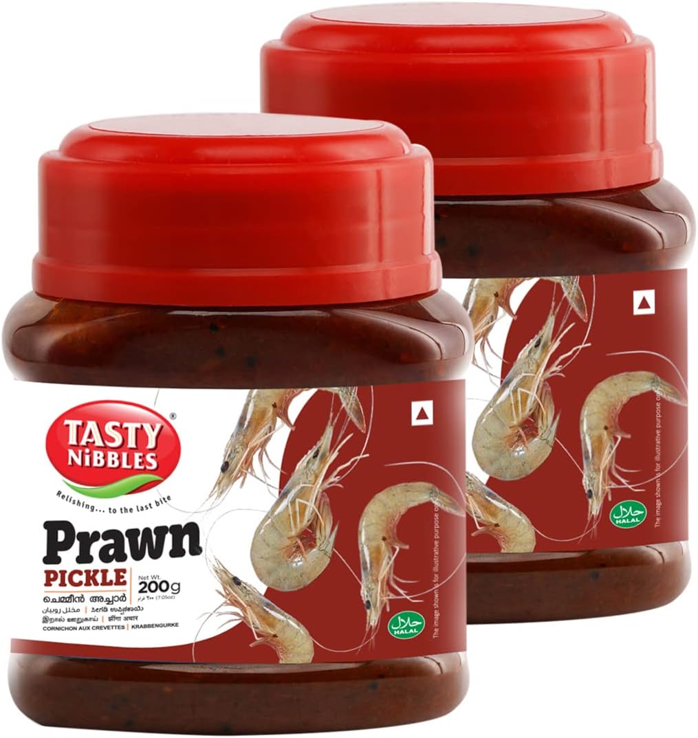 Tasty Nibbles Prawn Pickle 200gx2 in Pet Jar (Pack of 2)