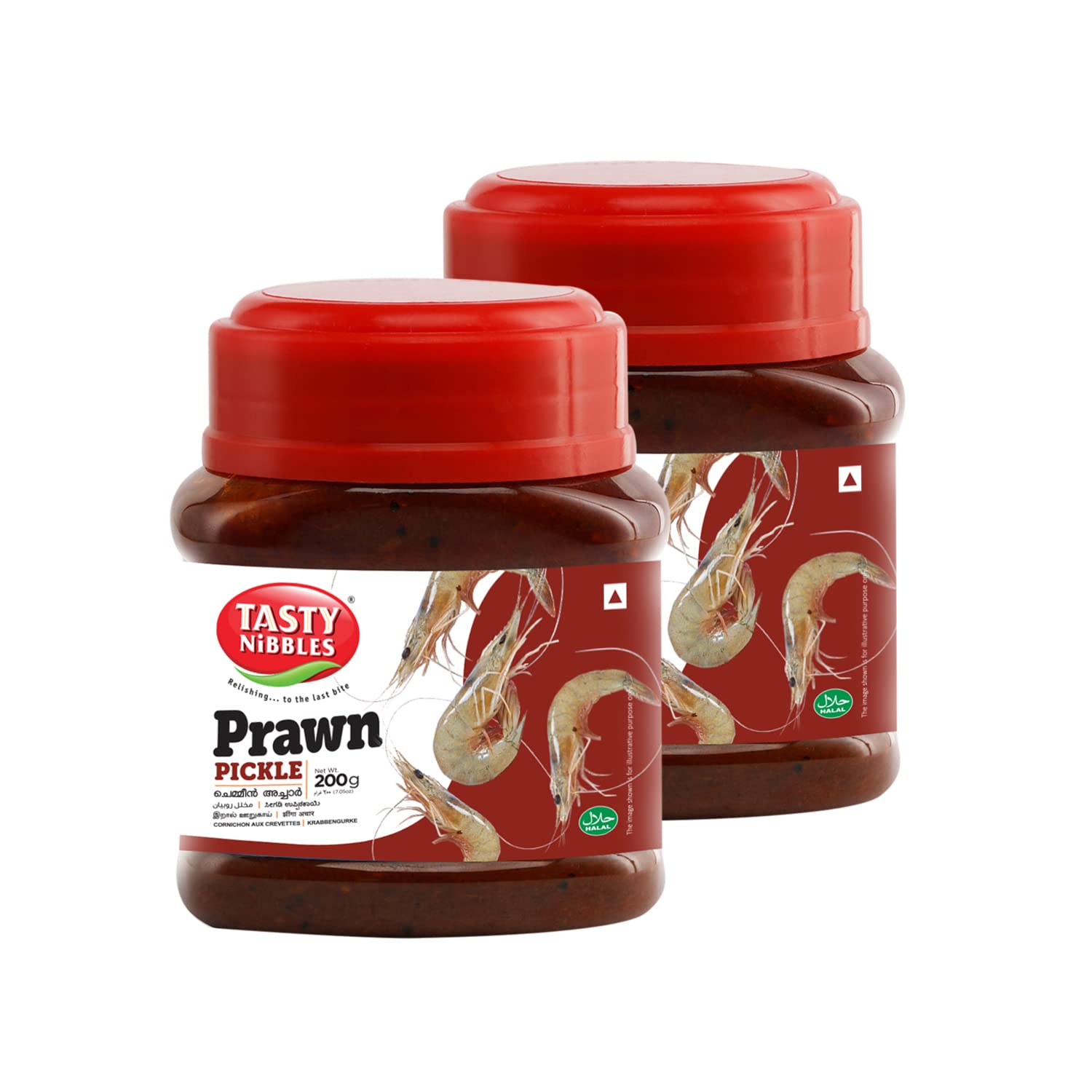 Tasty NibblesPrawn Pickle 200gx2 in Pet Jar (Pack of 2)