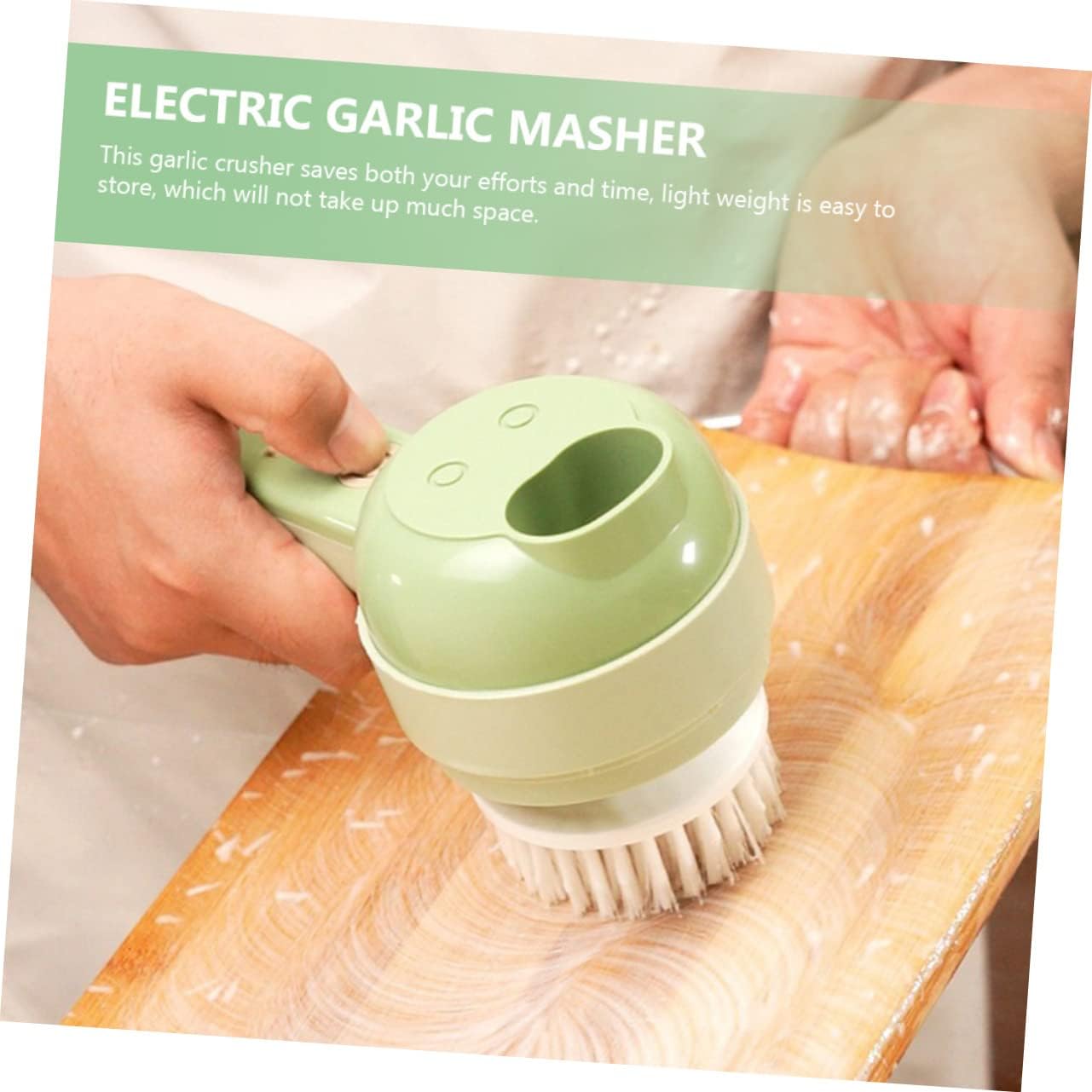 COLLBATH Electric Garlic Pounder Meat Food Processor Garlic Ginger Chopper Easy to Use