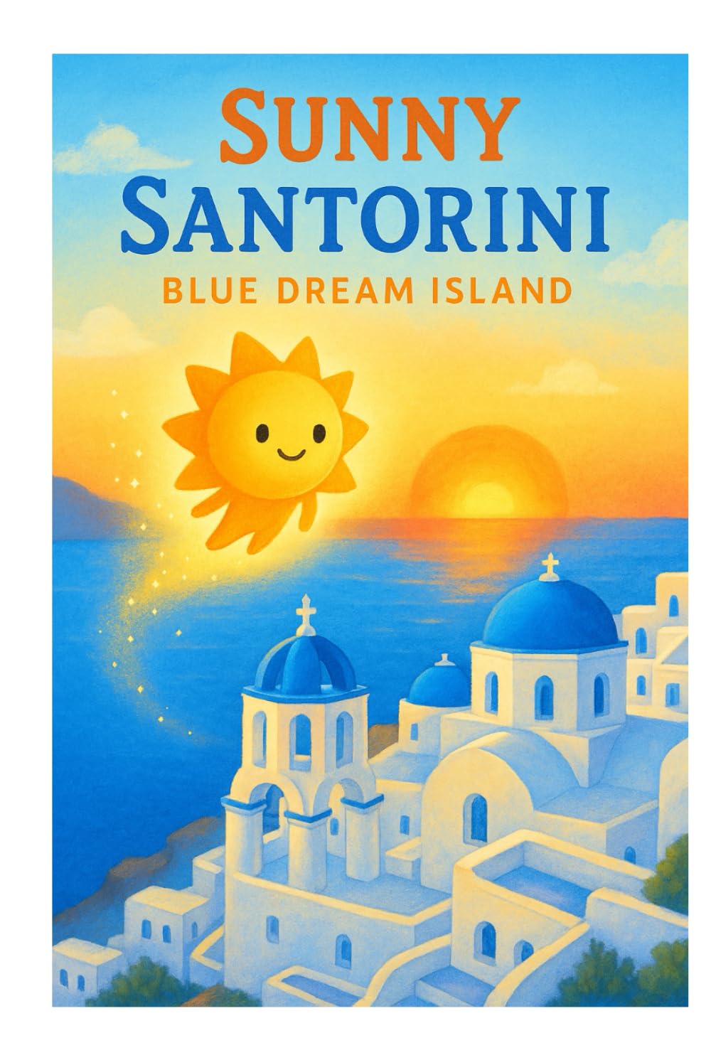 Sunny Santorini: Blue Dream Island