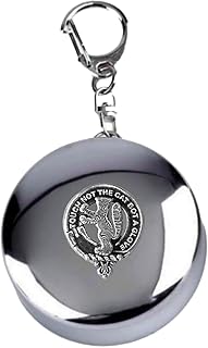 MacIntosh Scottish Clan Crest Folding Cup Key Chain (Sterling Silver)