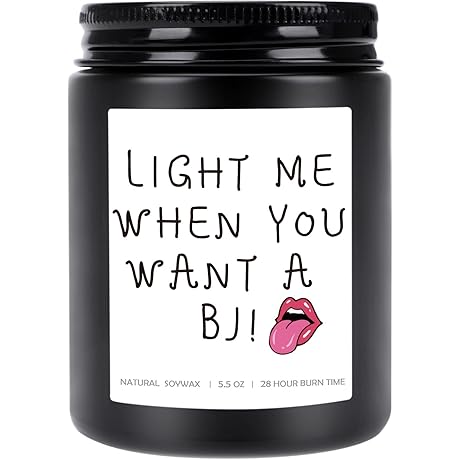 Light Me When You Want a BJ Candle Wickless - Sandalwood Scented Candles