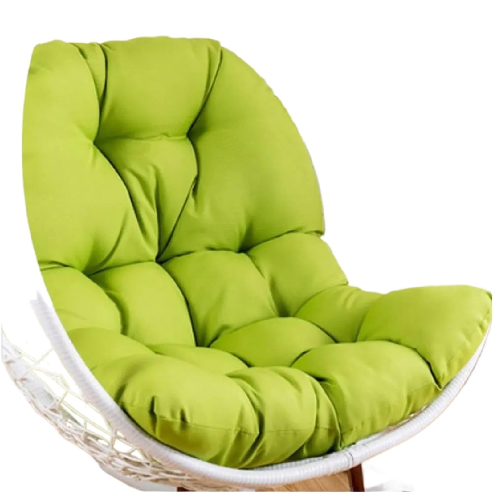 Bflcwstd Green Egg Chair Cushion Egg Chair Cushion Seat Pad Swing Hanging Mat Pillow Patio Garden Outdoor Thickened Hammock Rocking(Green)