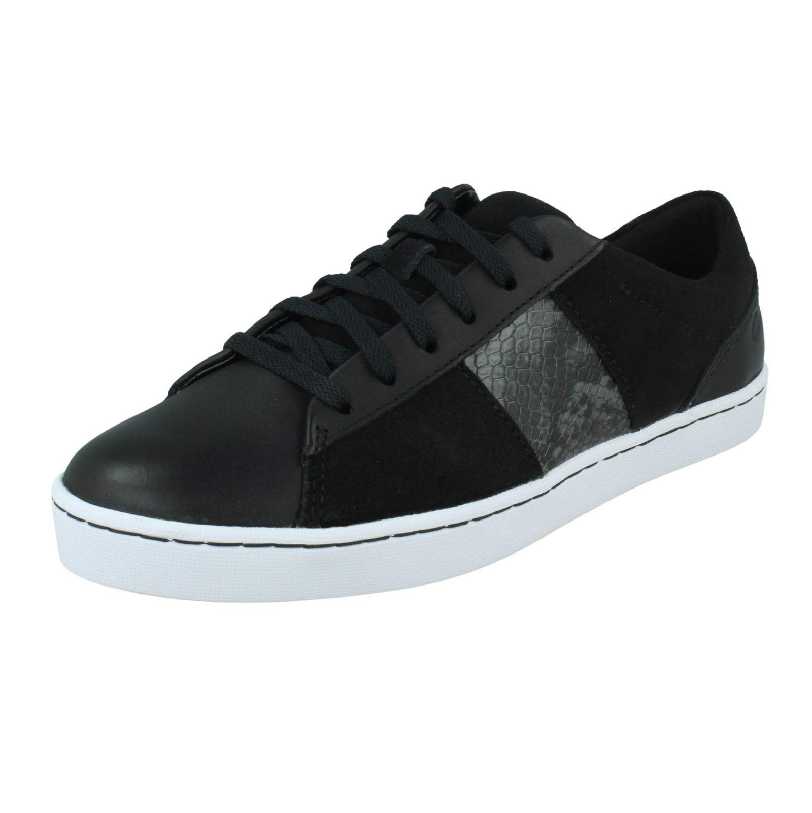 Clarks Womens Sneaker Black Combi Sneaker - 2.5 UK (261536924)