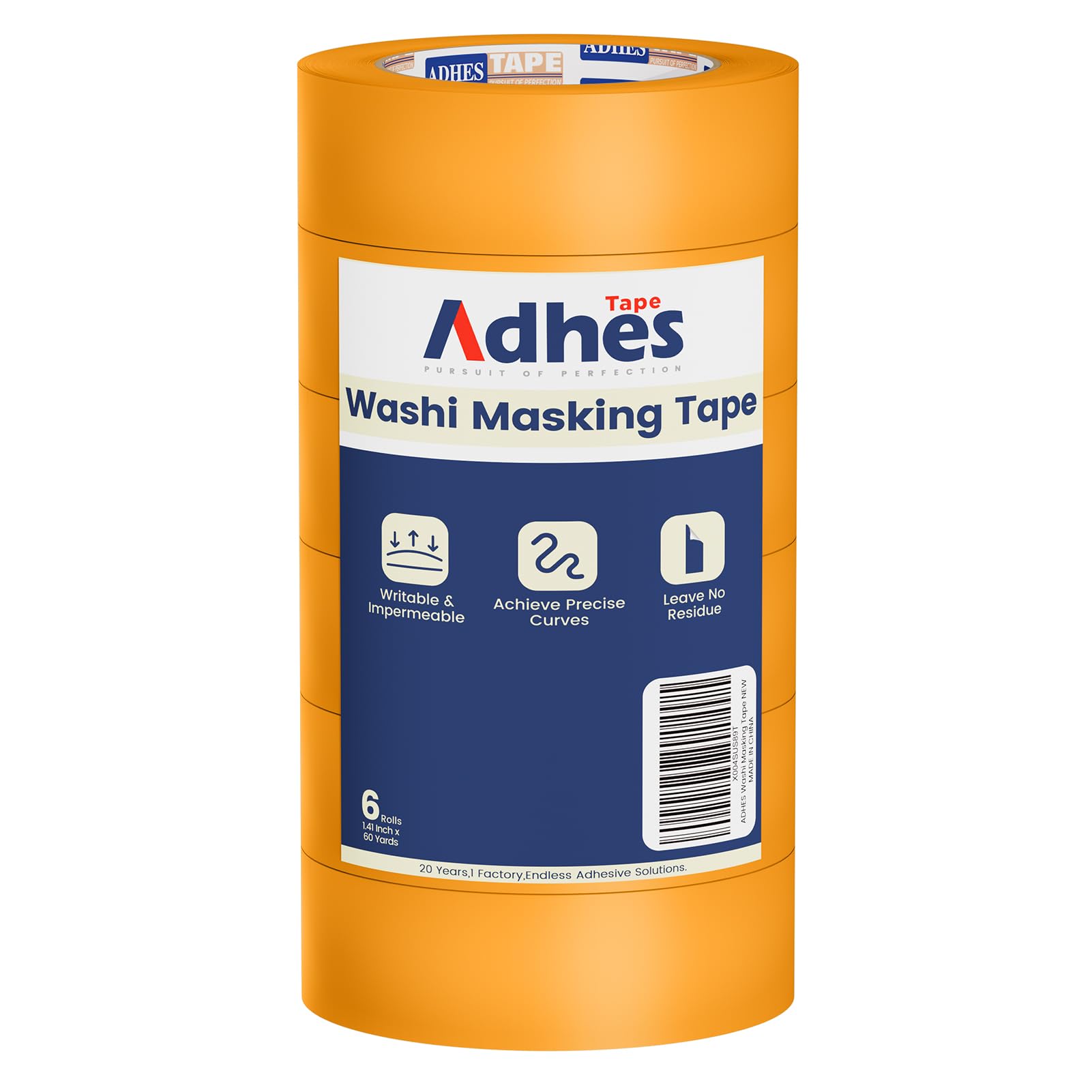 ADHES Ruban De Masquage De Peinture 15 Jours UV Résistant Washi Tape Set,