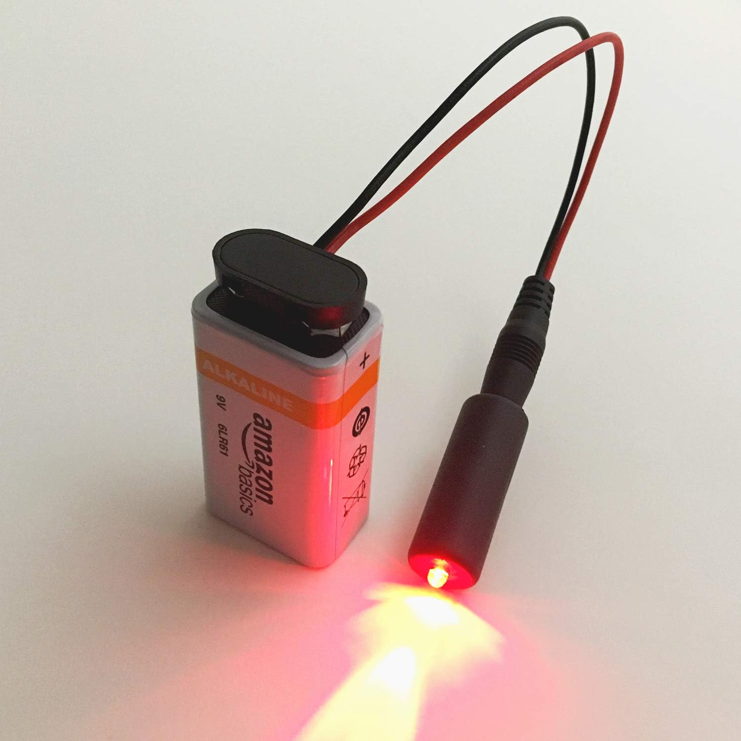 5 red and 5 Green Micro Effects Lights for Christmas Props Theatrical Costumes 9 Volt led Spotlight