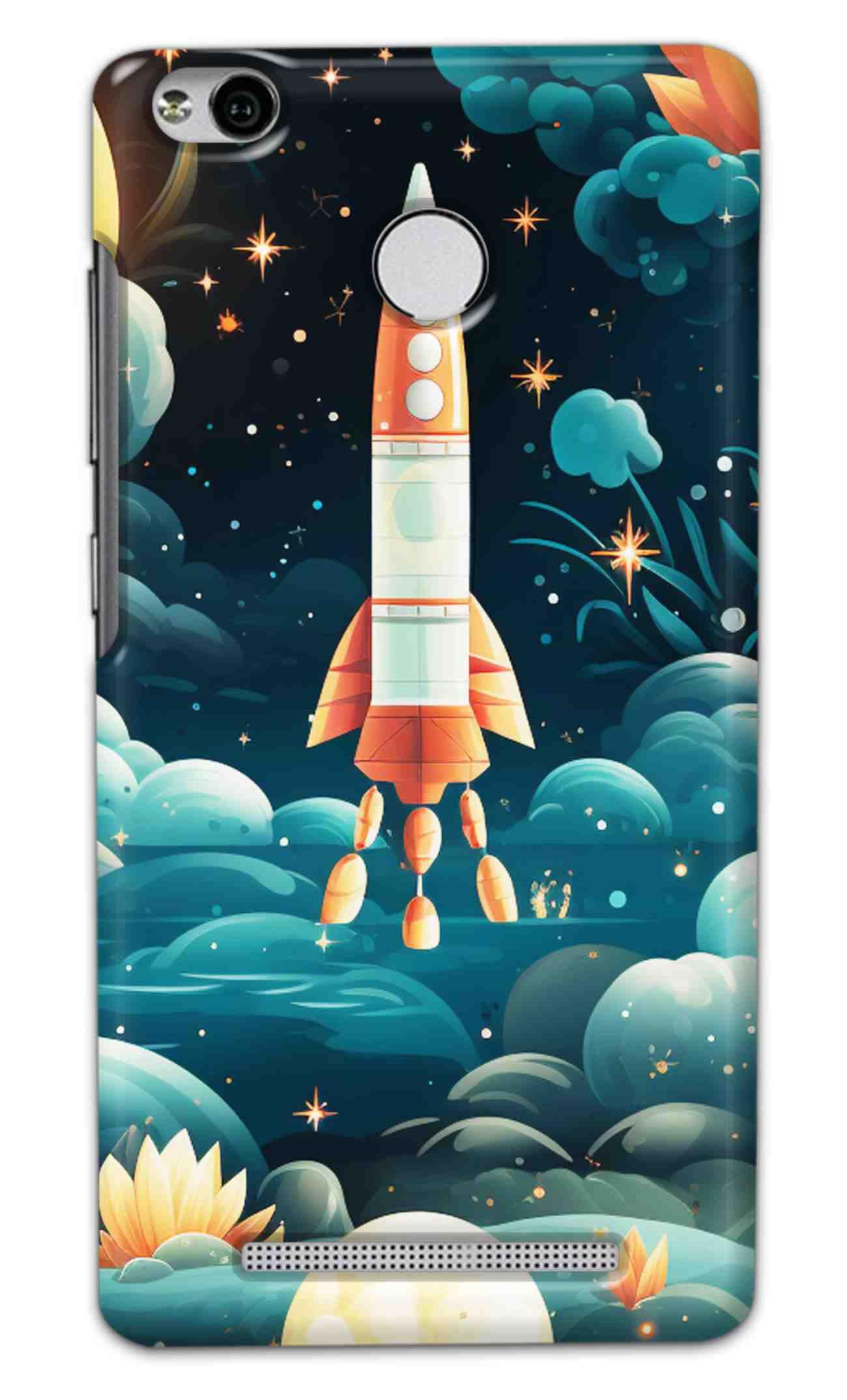 NDCOM for Wonders Planetary Imagery Printed Hard Mobile Back Cover Case for Redmi 3s Prime