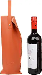 Sacos de vinho de couro, sacos de presente de vinho, bolsa protetora de vinho portátil reutilizável, garrafa única, bolsa de presente de cerveja champanhe para casamentos, reuniões, piqueniques