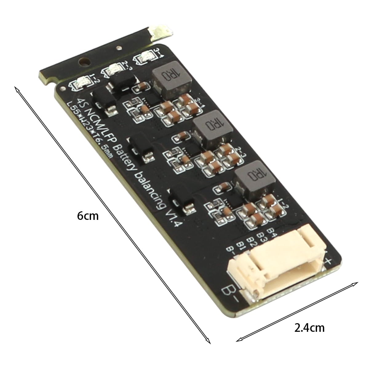Équilibreur d'égaliseur de Batterie 4S 2,0 V-4,5 V 1,2 A Carte de Transfert d'énergie d'inductance Équilibreur d'égaliseur Actif au Lithium