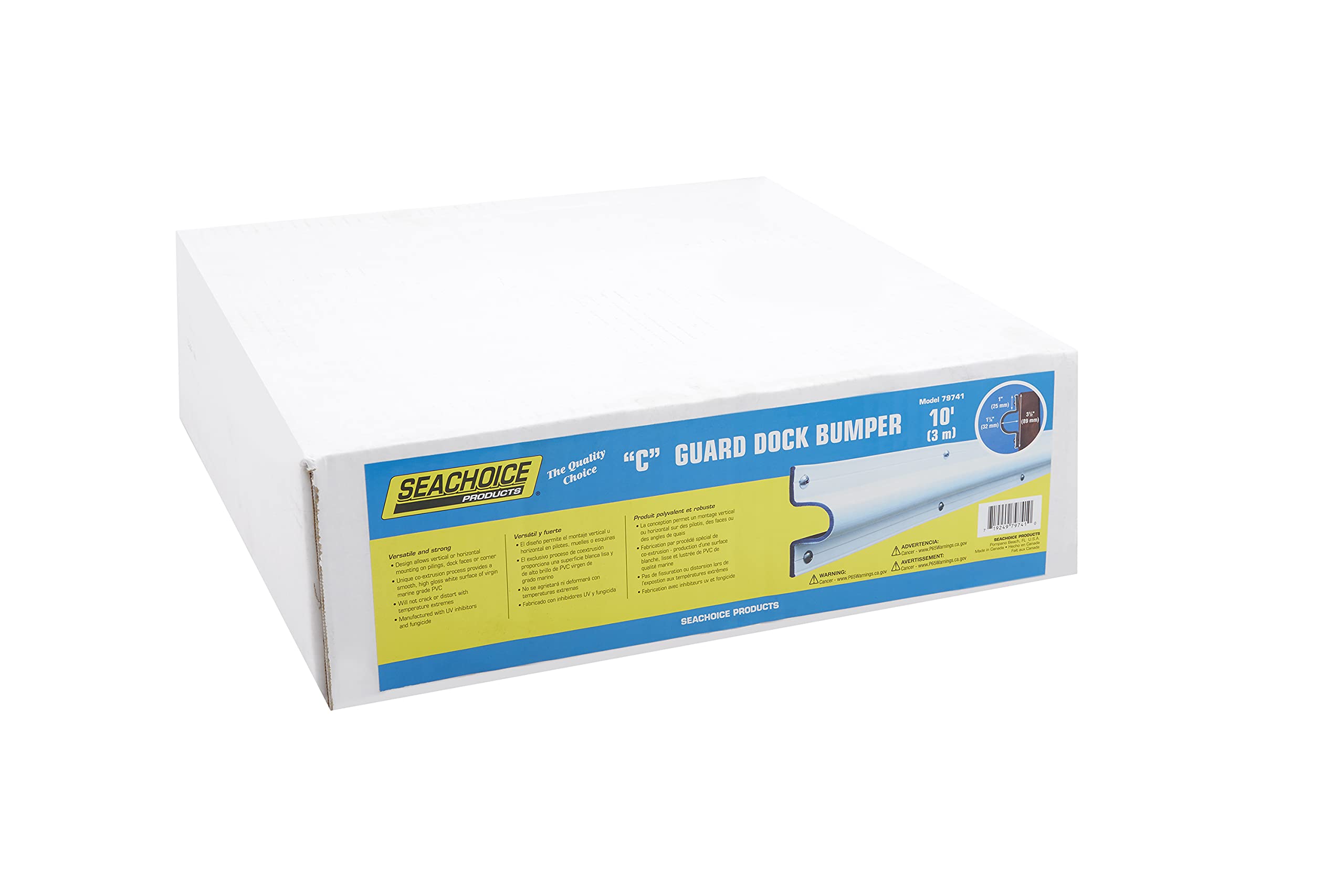 SEACHOICE Profilé C Guard Blanc 3 m