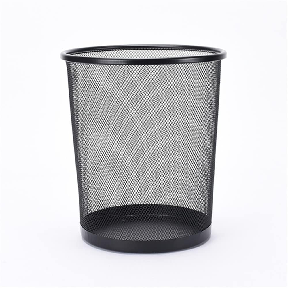 Ideal Round Trash Cans for Home or Office,Metal Mesh Big Size Dustbin for Room for Kids,Metal Trash Bin Ideal for Home/Office/Coffee Shop/Hotel/Bathroom/Living Room,Paper Basket (Pack 1)