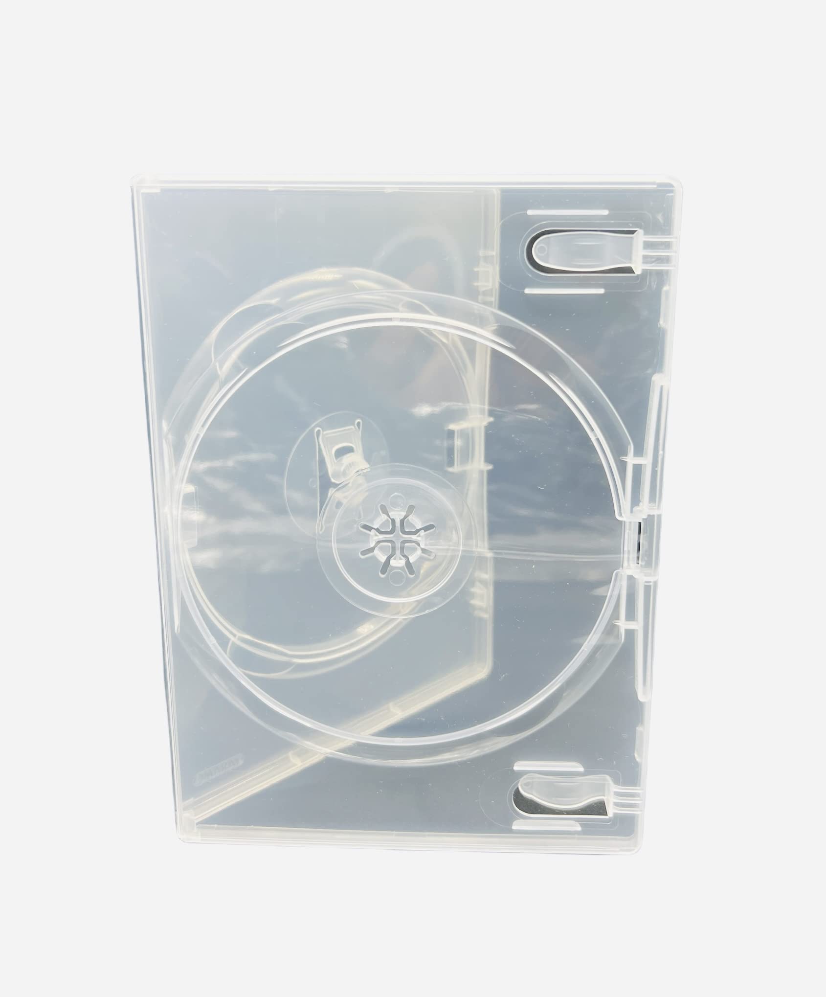 50 x Amaray - Custodia doppia trasparente per DVD, con dorso da 14 mm, confezione da 50