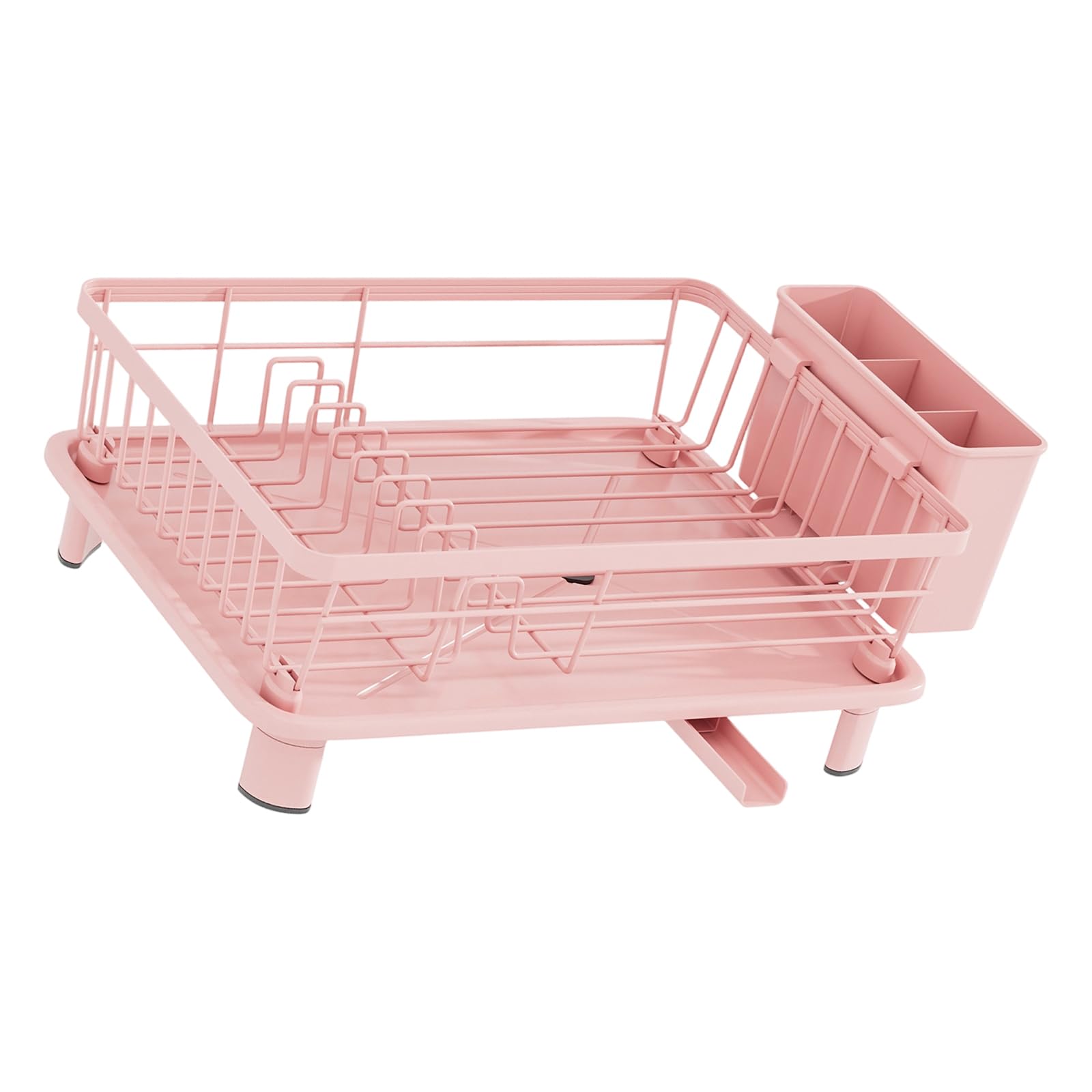 Cazstyk B Modern Cutlery Drainer Stand Having Reinforced Rods And Multi Compartment Design For Organized Kitchen Cutlery And Plate Stand