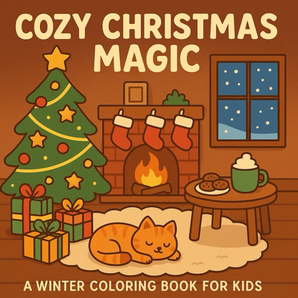 Cozy Christmas Magic: A Winter Coloring Book for All
