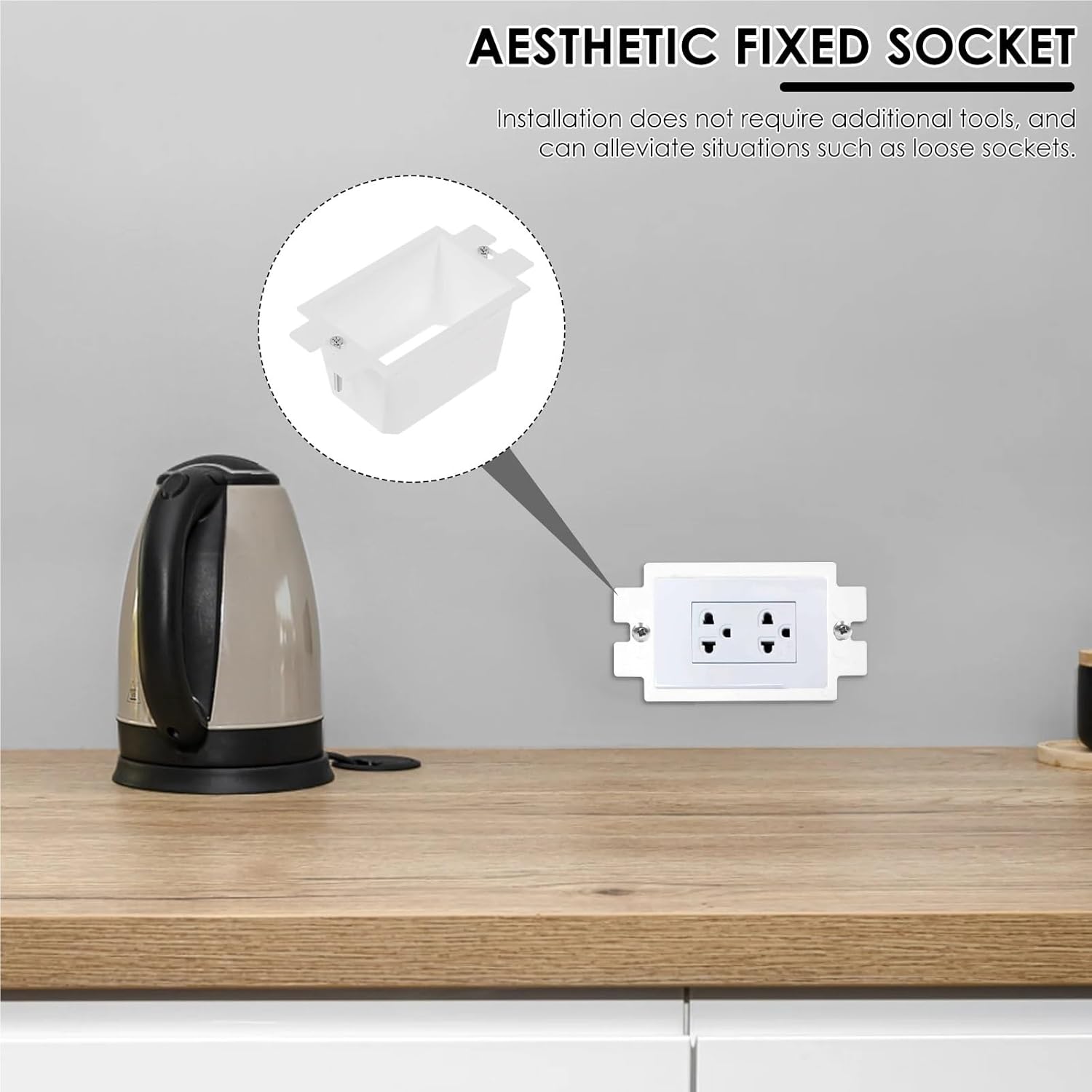 Outlet Box Extender Electrical Outlet Box Extenders Single Gang Extender Socket Inner for Electrical Power Socket Switch(5pcs)
