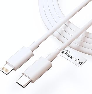 UNBREAKcable USB Type C to Lightning Cable 27W [MFi Certified + 2 Years Warranty*] Fast Charger Cable for iPhone 14/13/12/11/X/XS/XR/8/Plus, iPad Mini/Pro/Max, USB Type-C Power Delivery Cord,1M, White