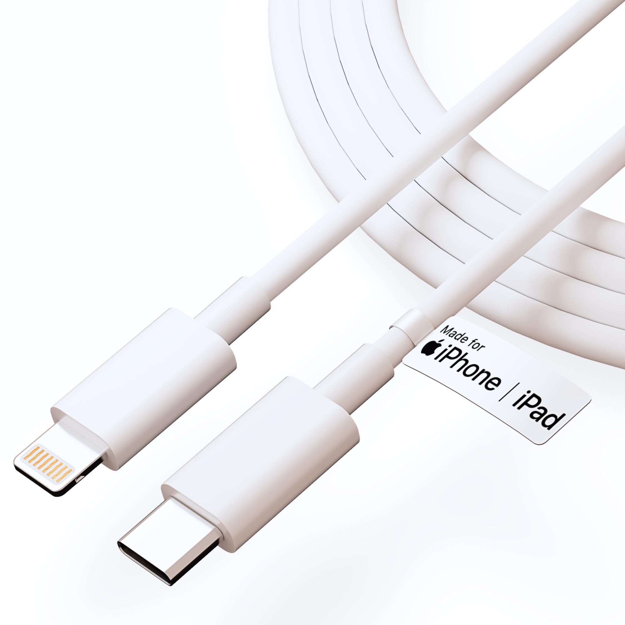UNBREAKcable USB C to Lightning Cable 1M [MFi Certified] iPhone Fast Charger Cable USB-C Power Delivery Charging Cord for iPhone 14/13/12/12 PRO Max/12 Mini/11/11PRO/XS/Max/XR/X/8/8Plus/iPad-image-6