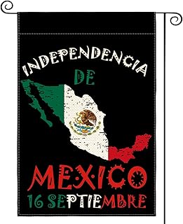 AVOIN colorlife Mexican Independence Day September 16 Garden Flag 12x18 Inch Double Sided, Mexico Patriotic Yard Outdoor Decoration
