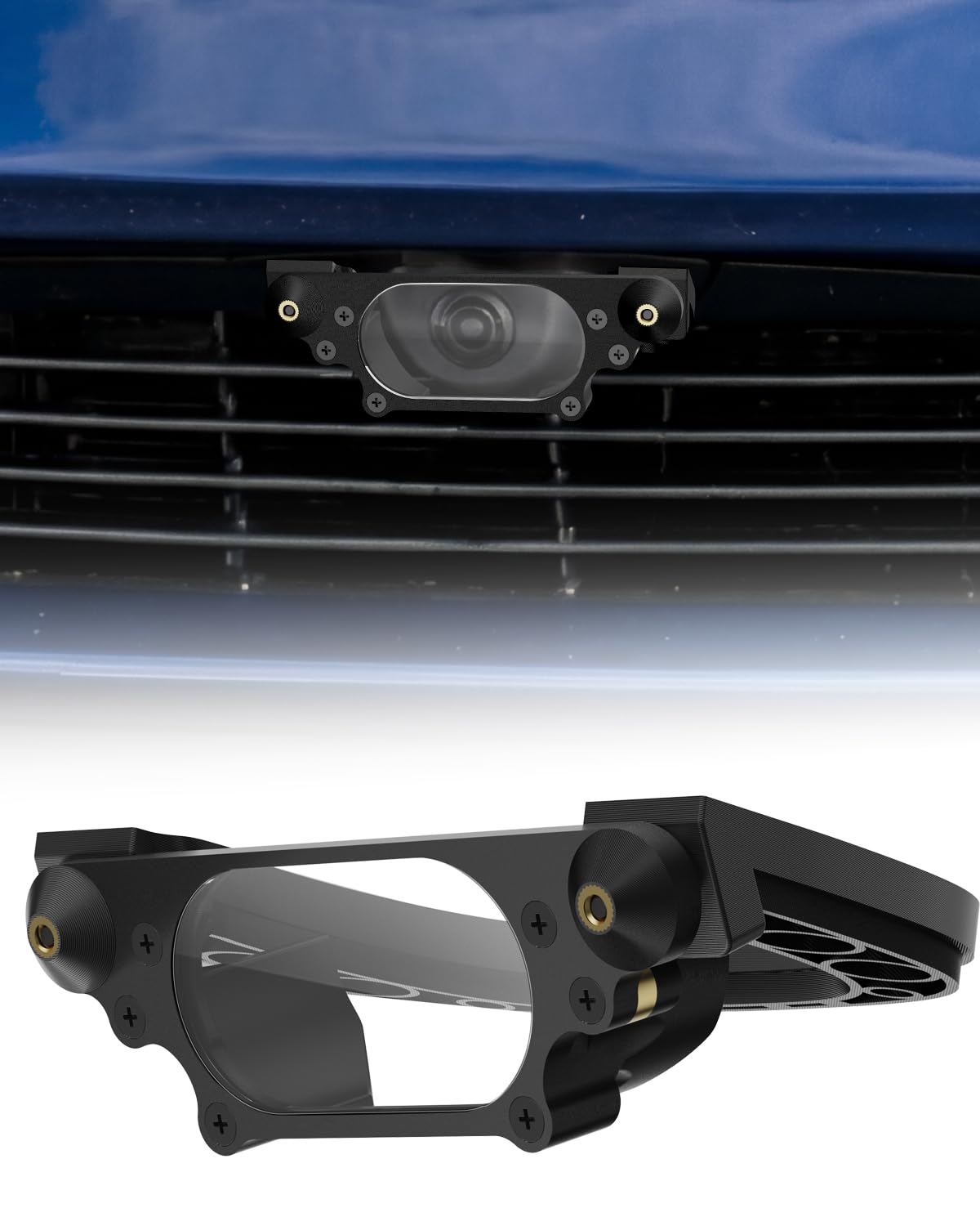 Photo 1 of BoomBa Front Camera Protector for 2026 Tesla Model Y Juniper, Magnetic Removable Lens Cover, Carbon Fiber Infused Solid Frame, No-Adhesive Camera Protection Accessory