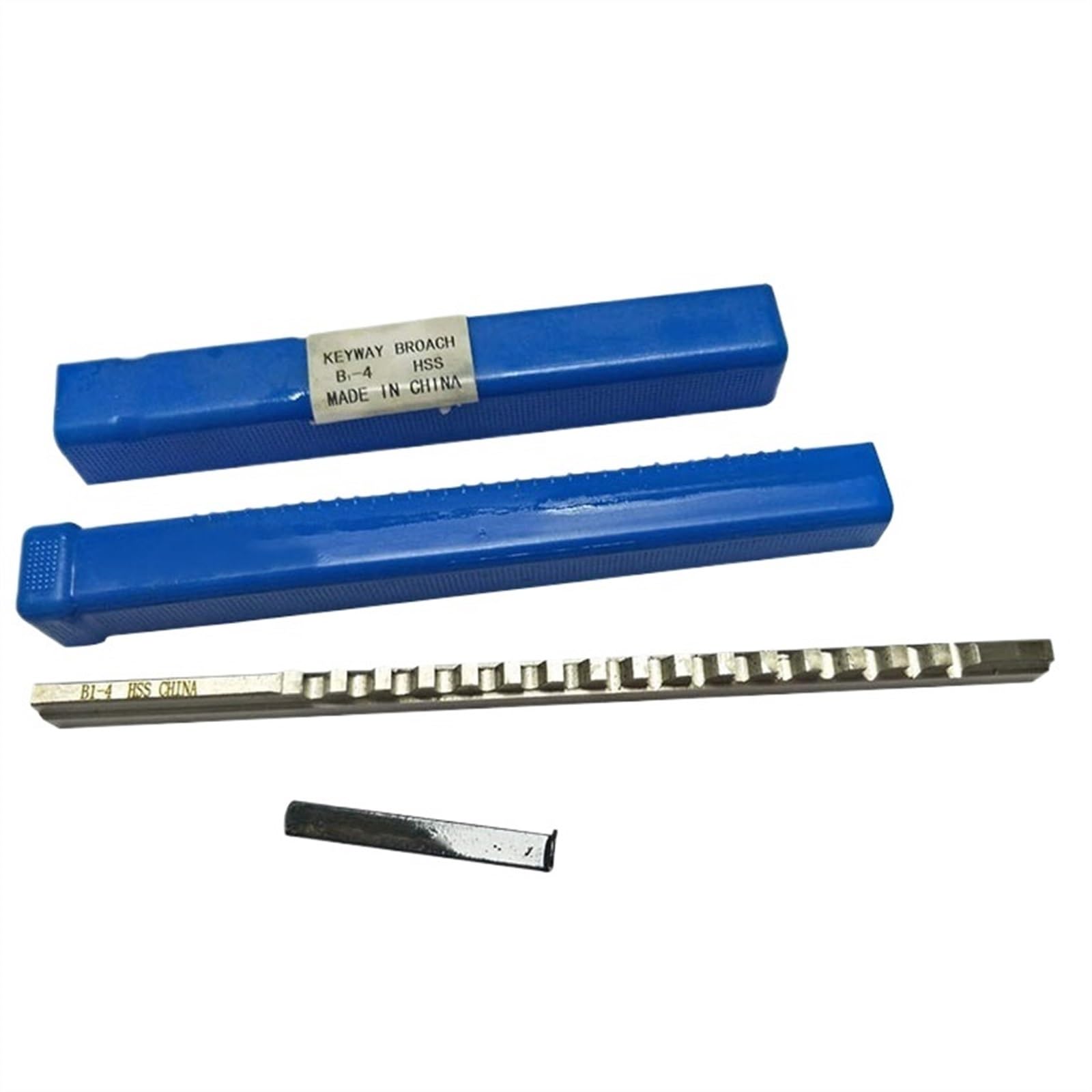 Broche à Clavette HSS 10 Mm Type D - Pour Machine-outil CNC, Rainure De Clavette - Avec 2 Cales, Longueur 298,5 Mm