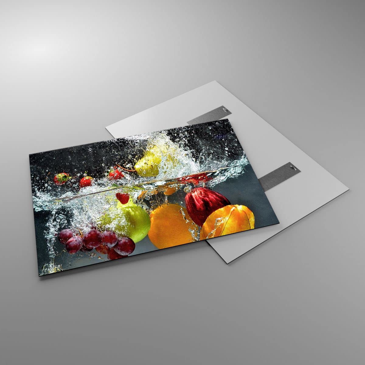 Tableau Verre Déco Murale 90x30cm - Impression Lac Nature Oiseaux | Décor Salon Moderne Et Élégant