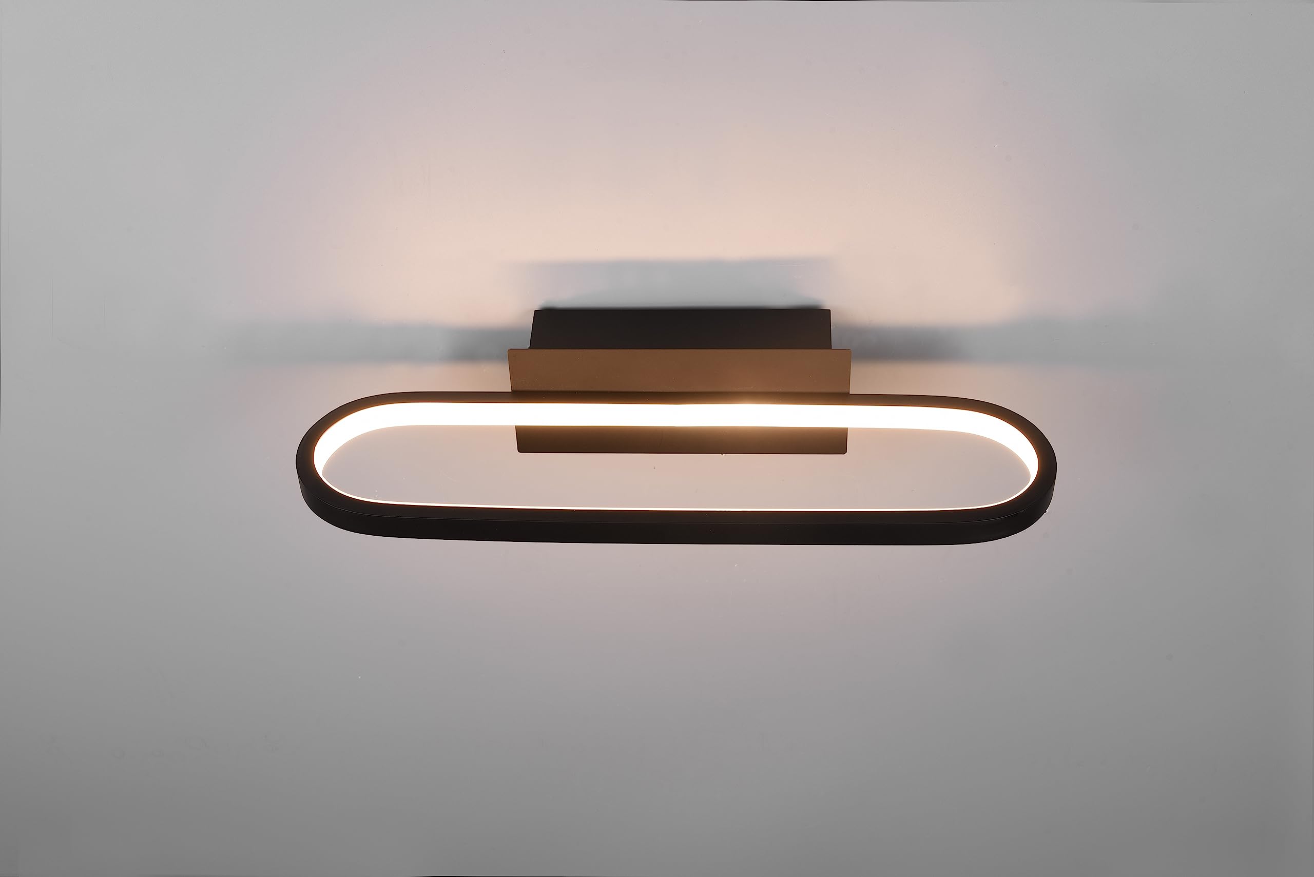 Applique murale Trio Gianni LED 17W 3000K 1700lm Métal noir mat 40x14x7.5cm IP44