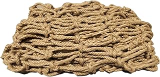 GEIRONV 5m Child Safety Net, Stairs Handrails Net Hammock Hemp Rope Net Climbing Netting Balcony Stairs Garden Protection Net Protection Rope Net (Color : 4mm Rope Thickness, Size : 15cm mesh)